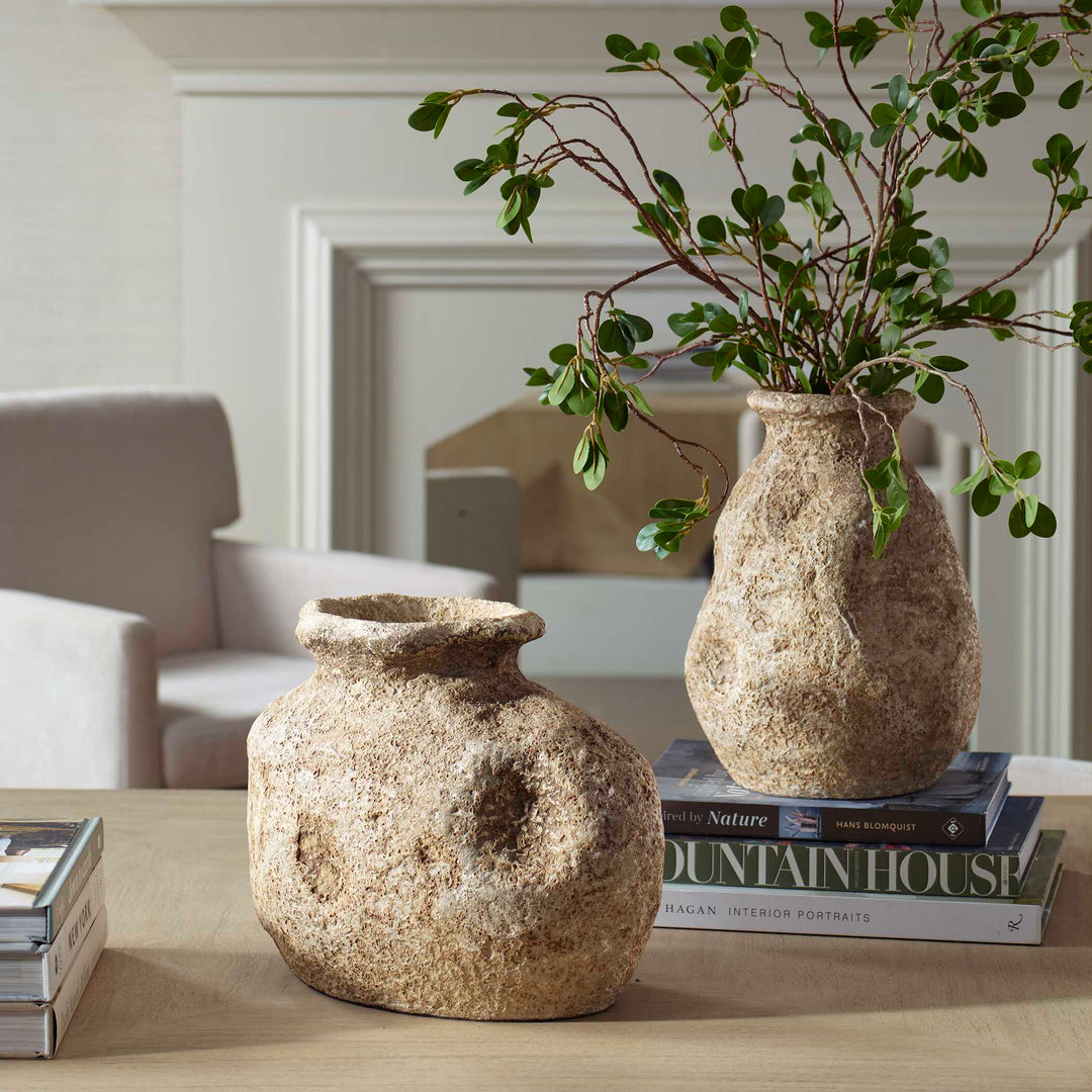 American Home Furniture Uttermost Ancient Echos Vases Set of 2