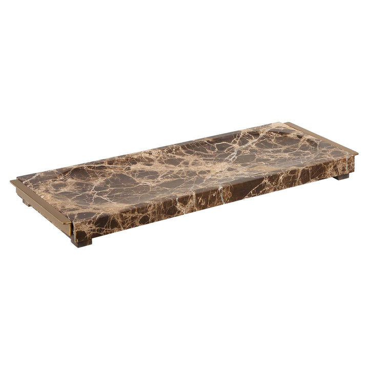 American Home Furniture Uttermost Marble Tray Crest