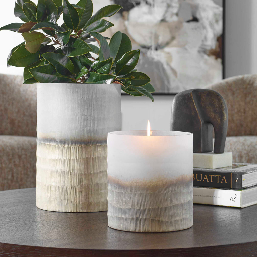 American Home Furniture Uttermost Ombra Modern Vases Set of 2