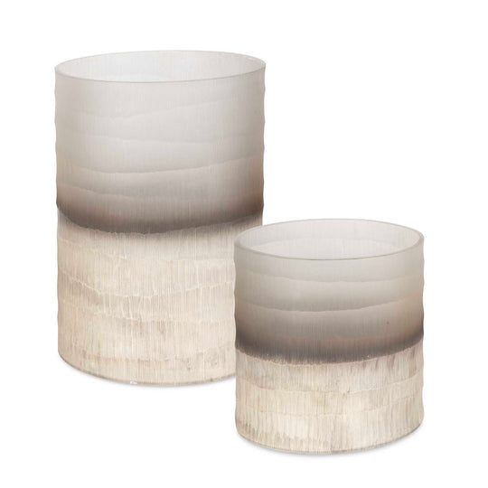 American Home Furniture Uttermost Ombra Modern Vases Set of 2