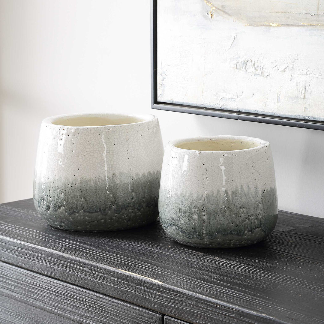 American Home Furniture Uttermost Nimbus Vases Set of 2