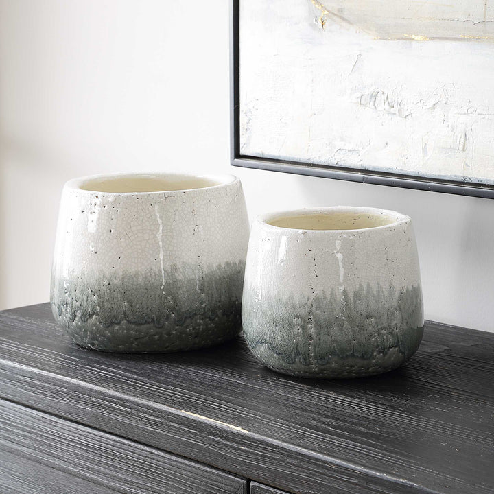 American Home Furniture Uttermost Nimbus Vases Set of 2