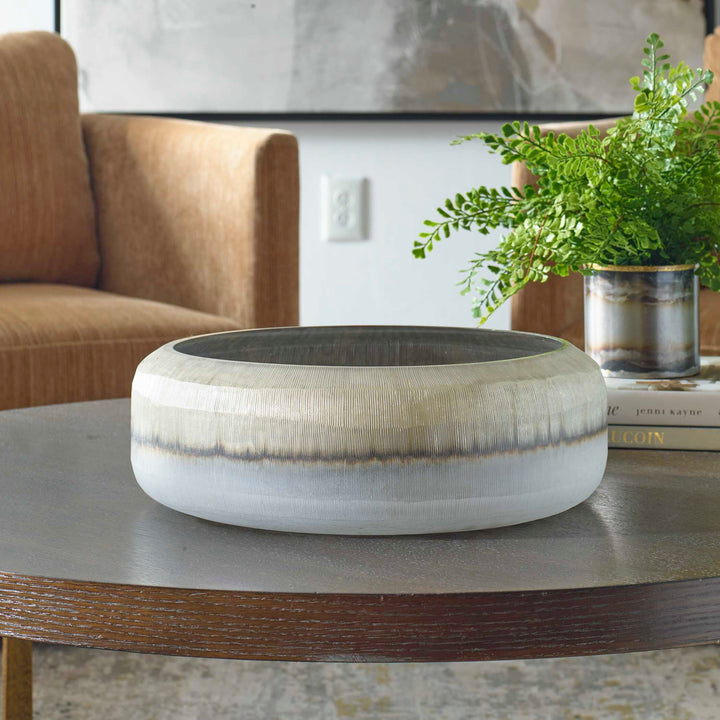 American Home Furniture Uttermost Ombra Modern Bowl