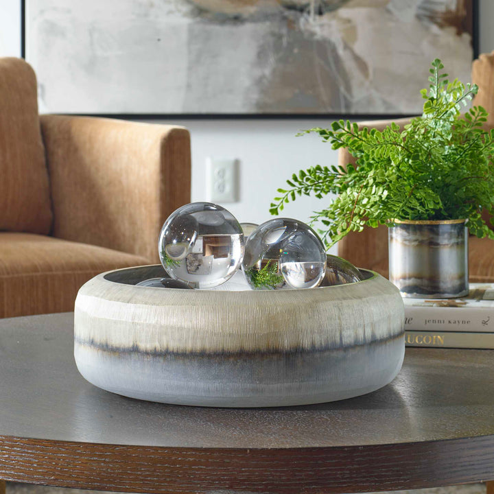 American Home Furniture Uttermost Ombra Modern Bowl