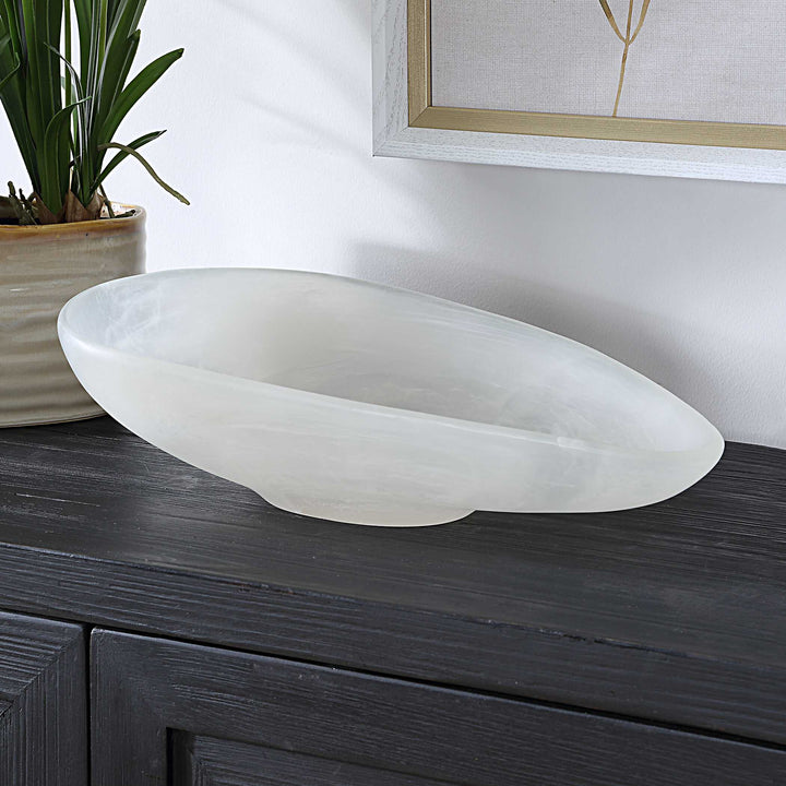 American Home Furniture Uttermost Marchena White Bowl