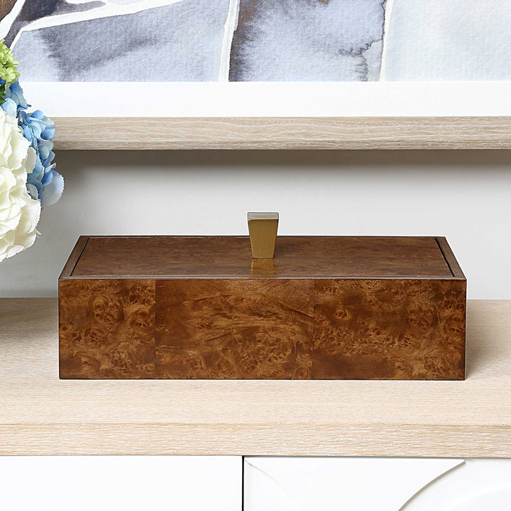 American Home Furniture Uttermost Burl Haven Box