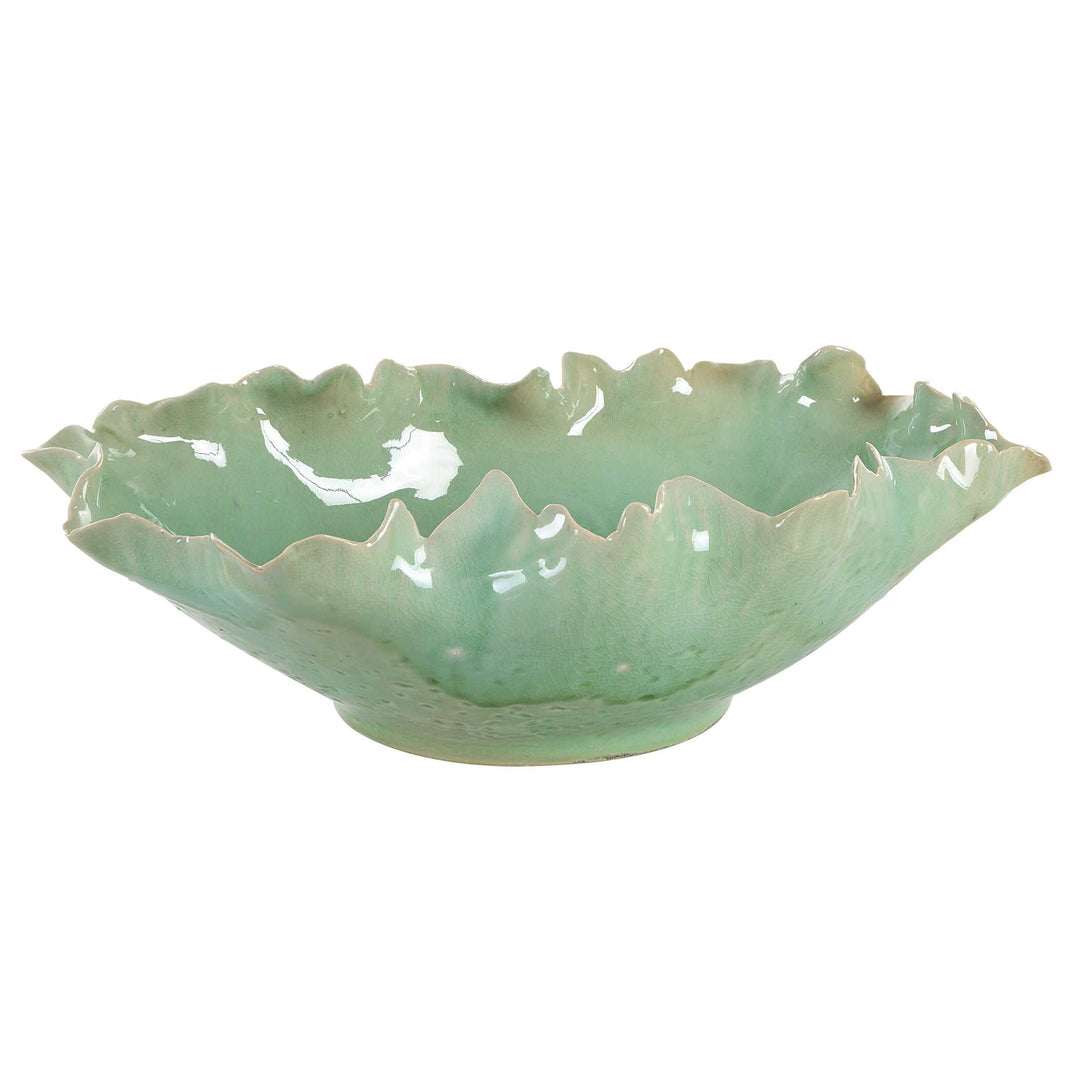 American Home Furniture Uttermost Lila Green Glass Bowl