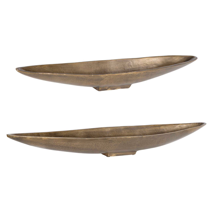 River Run Antique Brass Bowls Set of 2