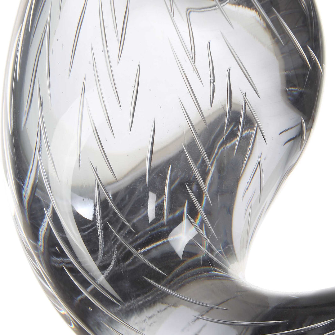 American Home Furniture Uttermost Luminous Twist Glass Sculpture