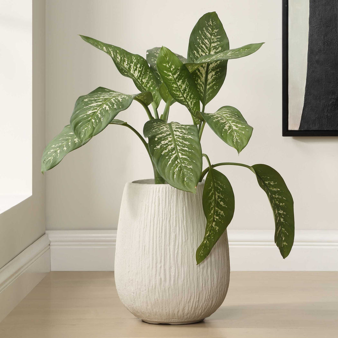 American Home Furniture Uttermost Rustic Ridge OffWhite Outdoor Planter