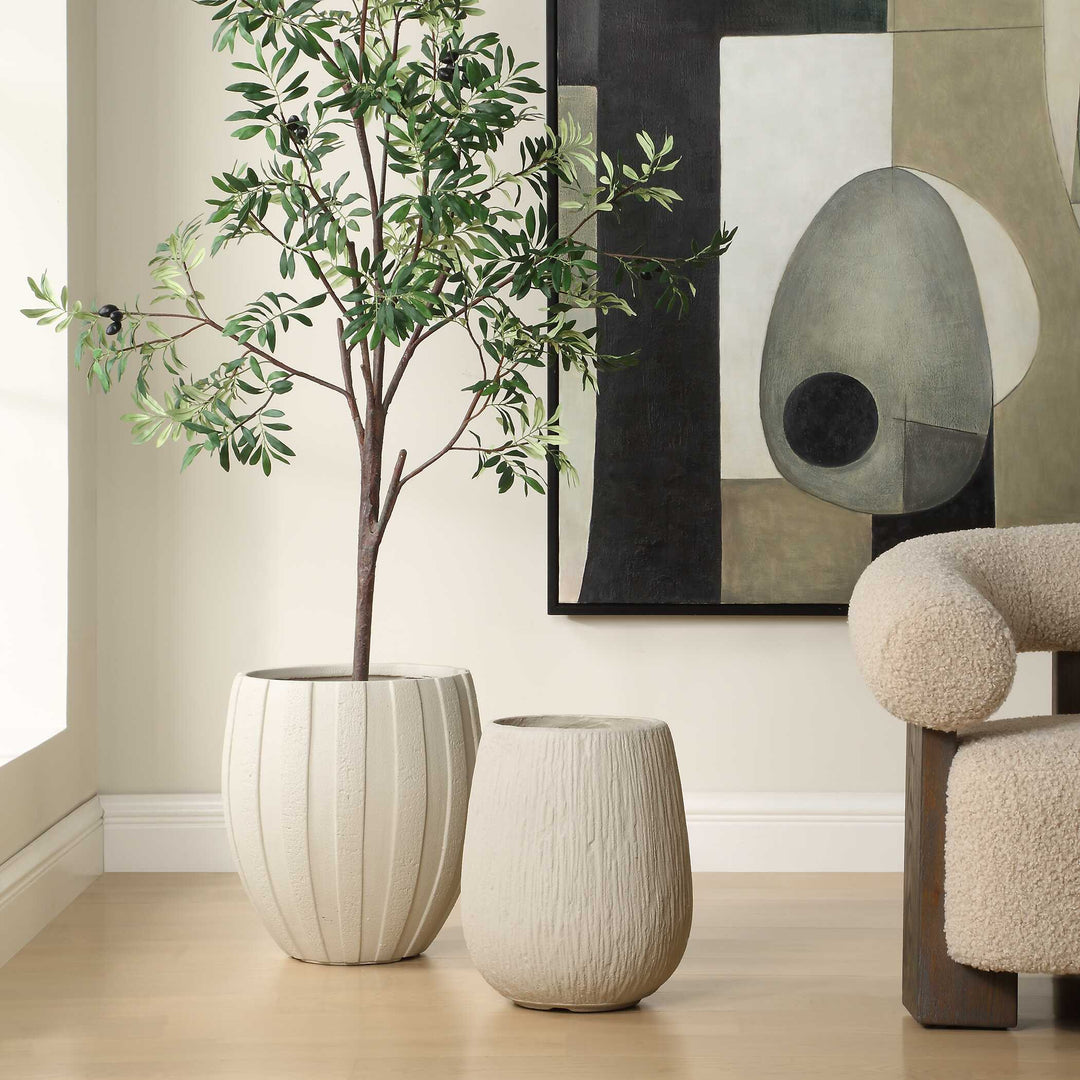 American Home Furniture Uttermost Ridgehaven Textured Outdoor Planter