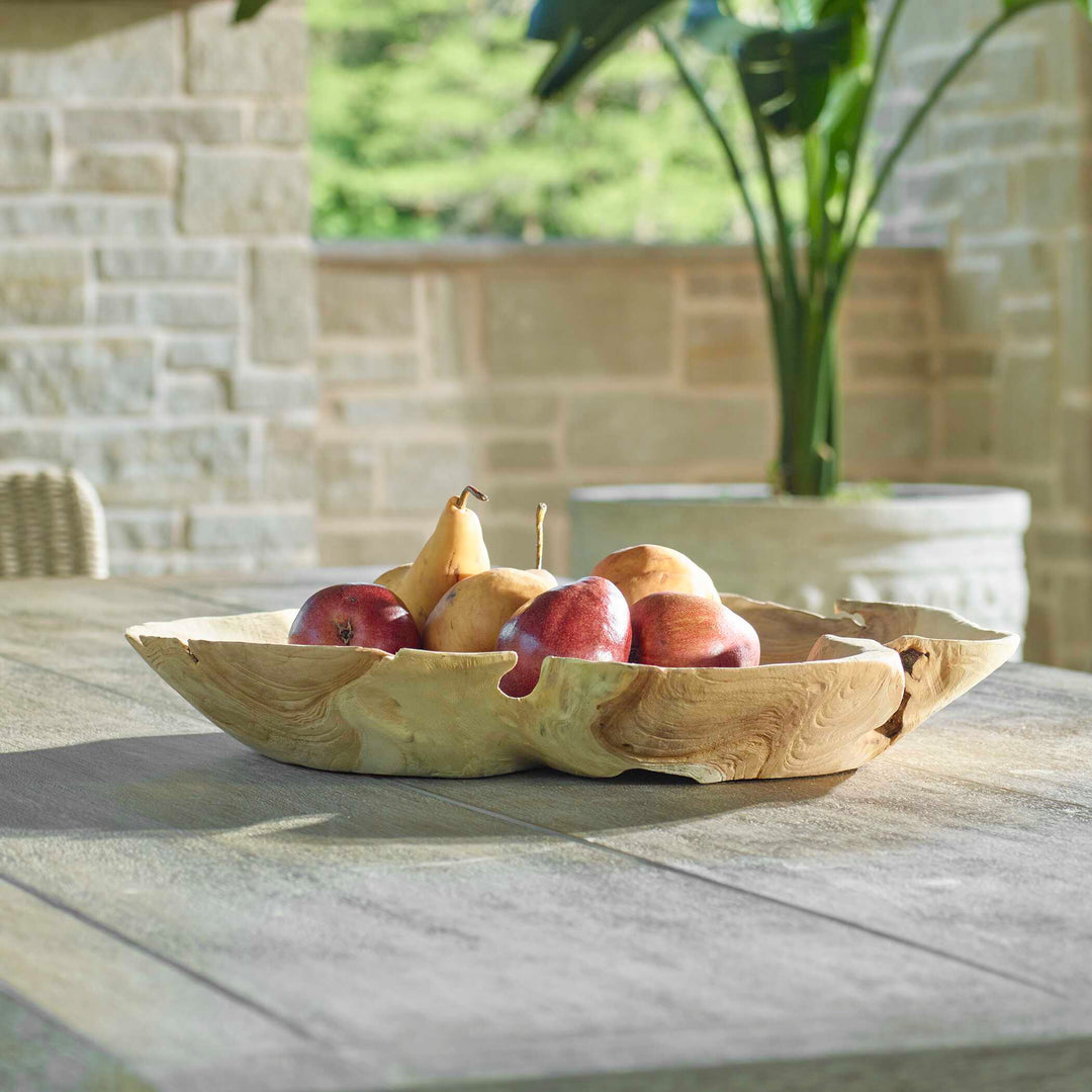 American Home Furniture Uttermost Organic Embrace Outdoor Teak Bowl