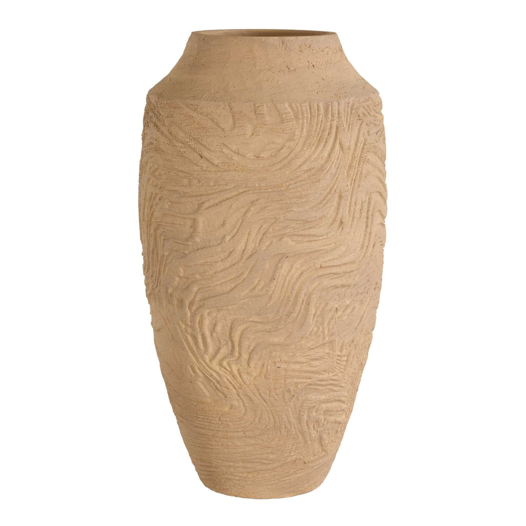 American Home Furniture Uttermost Sandstone Flow Large Terracotta Vase