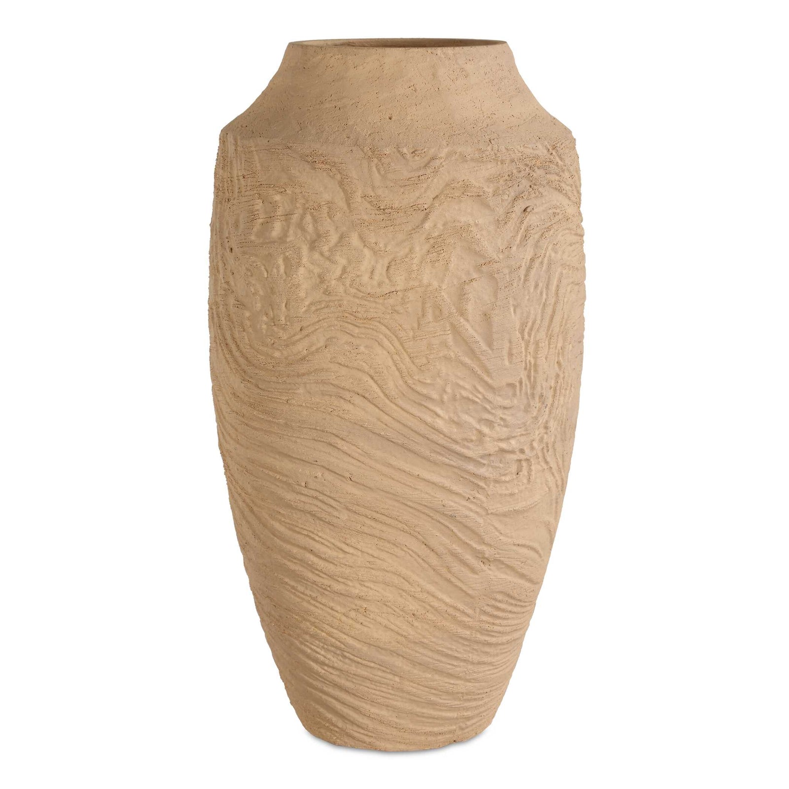American Home Furniture Uttermost Sandstone Flow Large Terracotta Vase