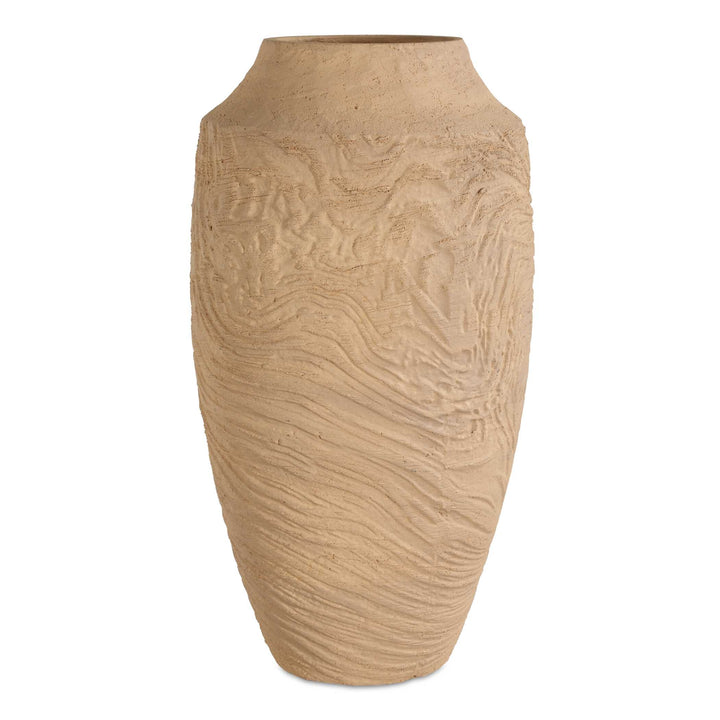 American Home Furniture Uttermost Sandstone Flow Large Terracotta Vase