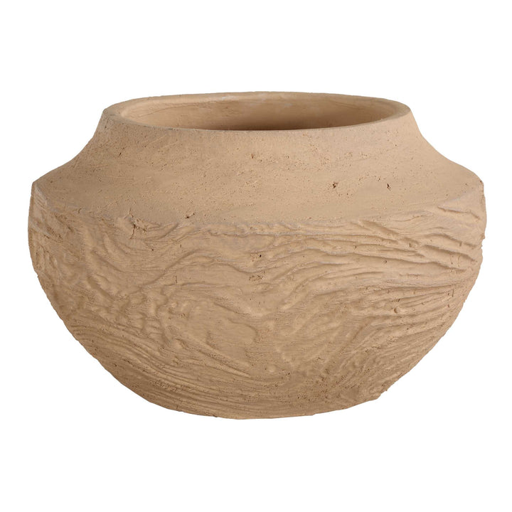 American Home Furniture Uttermost Sandstone Flow Small Terracotta Vase
