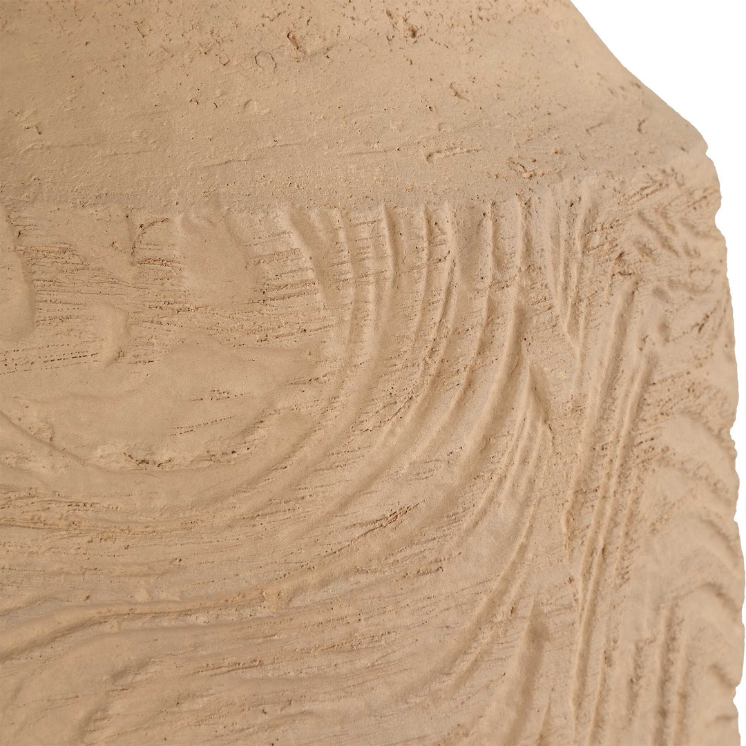 American Home Furniture Uttermost Sandstone Flow Small Terracotta Vase