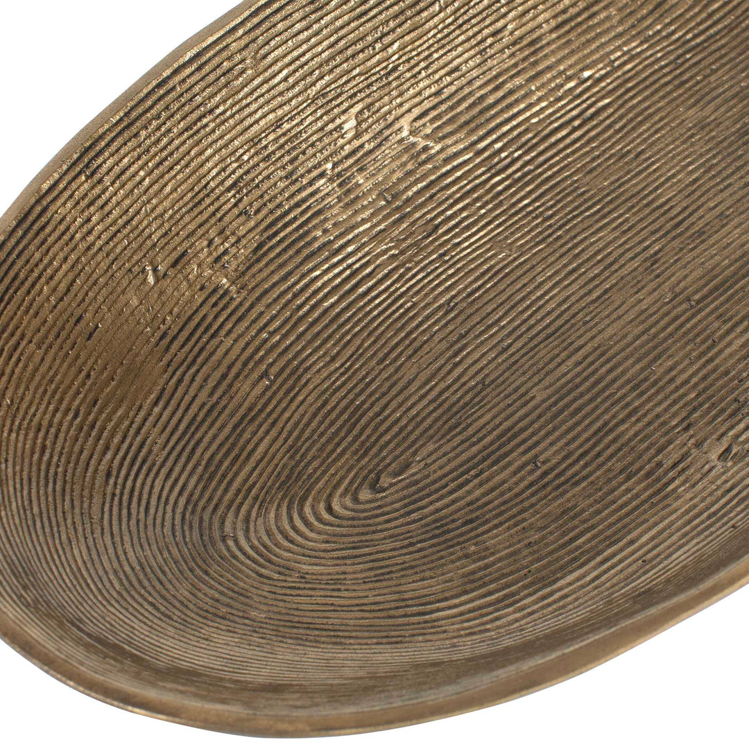 American Home Furniture Uttermost Stratum Oval Brass Bowls Set of 2