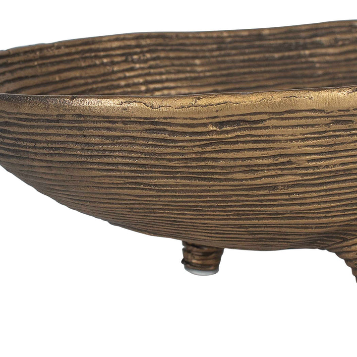 American Home Furniture Uttermost Stratum Oval Brass Bowls Set of 2