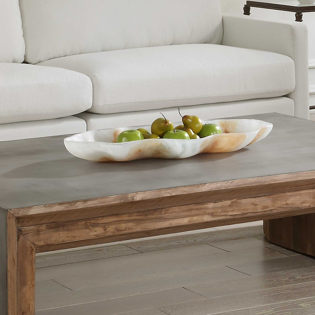 American Home Furniture Uttermost Organic Elegance Wavy Oval Bowl