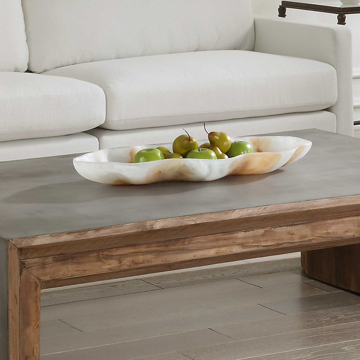 American Home Furniture Uttermost Organic Elegance Wavy Oval Bowl