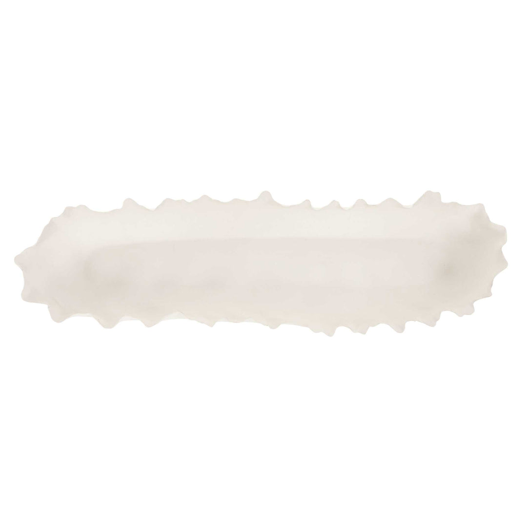 American Home Furniture Uttermost Ripple Crest White Bowl