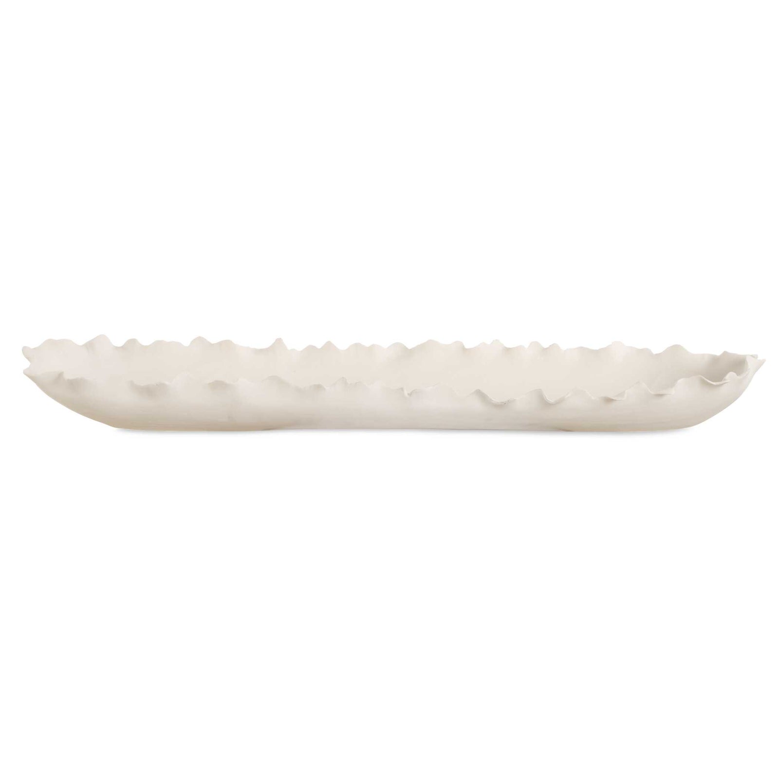 American Home Furniture Uttermost Ripple Crest White Bowl