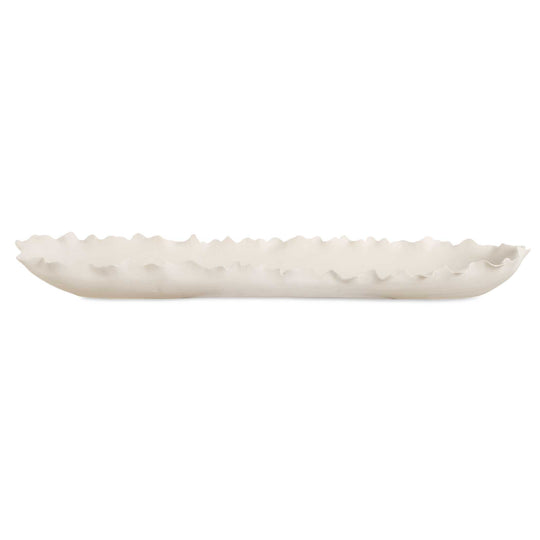 American Home Furniture Uttermost Ripple Crest White Bowl