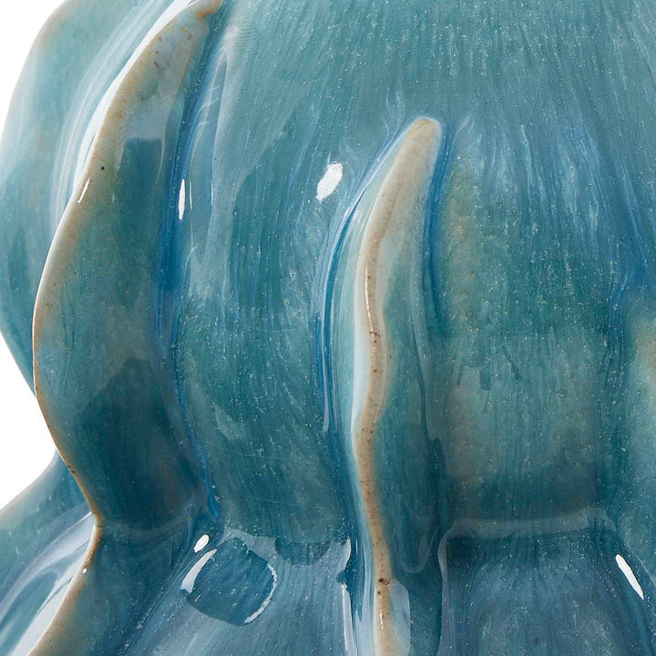 American Home Furniture Uttermost Ocean Wave Outdoor Glazed Vases Set of 2