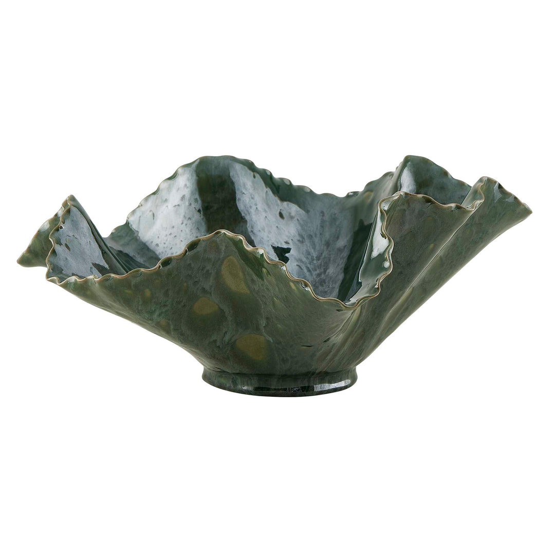 American Home Furniture Uttermost Verdant Bloom Emerald Outdoor Bowl