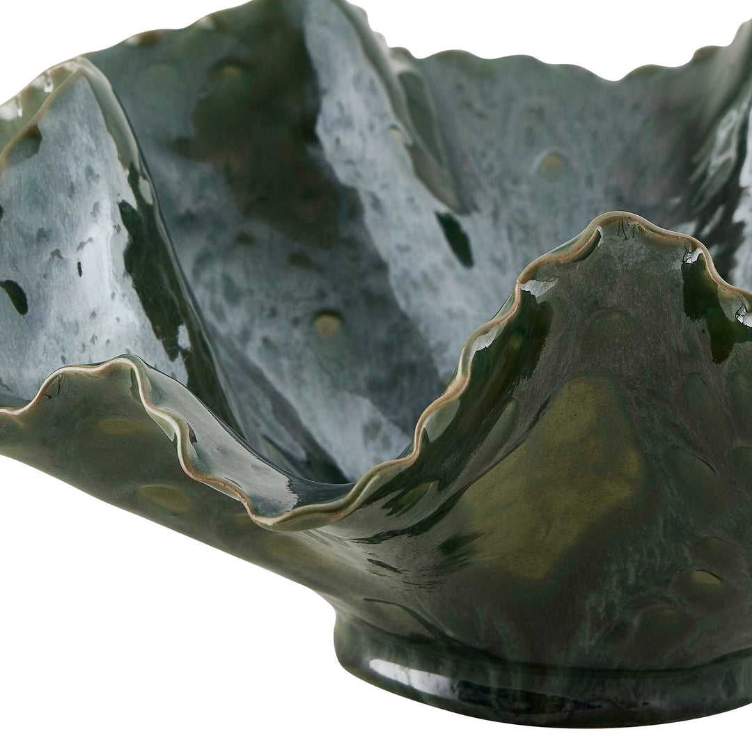 American Home Furniture Uttermost Verdant Bloom Emerald Outdoor Bowl