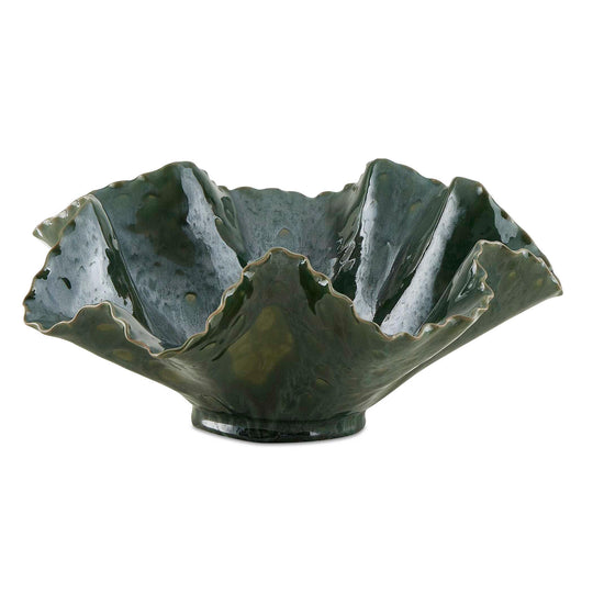American Home Furniture Uttermost Verdant Bloom Emerald Outdoor Bowl