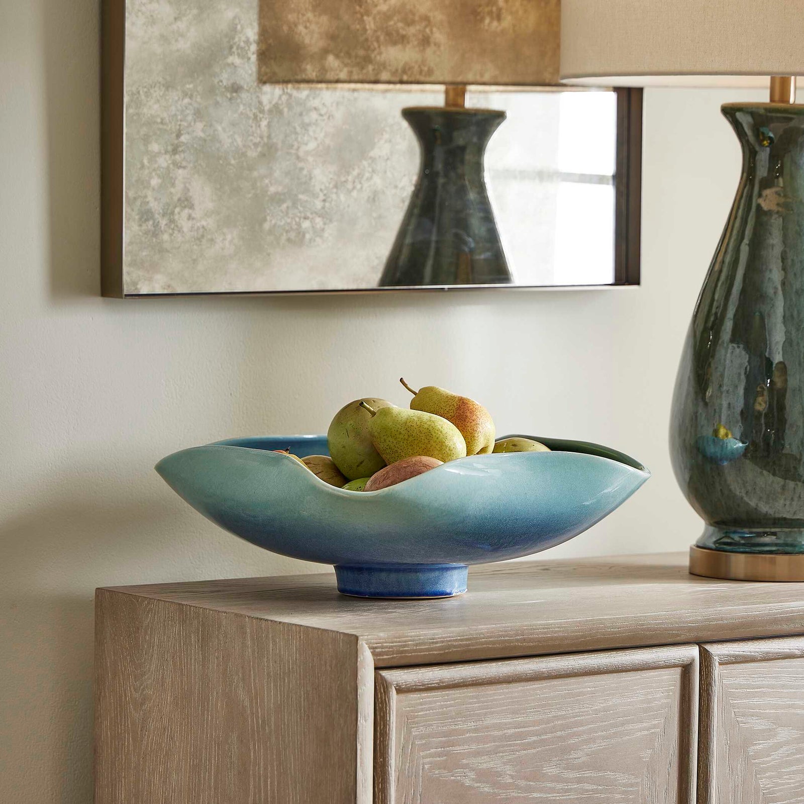 American Home Furniture Uttermost Blue Lagoon Outdoor Bowl
