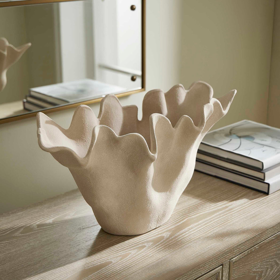 American Home Furniture Uttermost Sand Dune Outdoor Ceramic Bowl