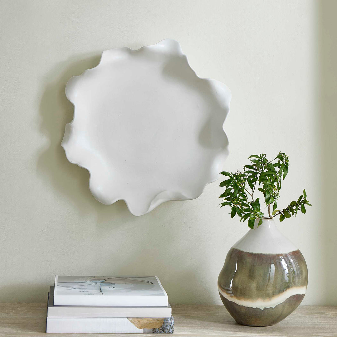 American Home Furniture Uttermost Wave Crest White Outdoor Bowl