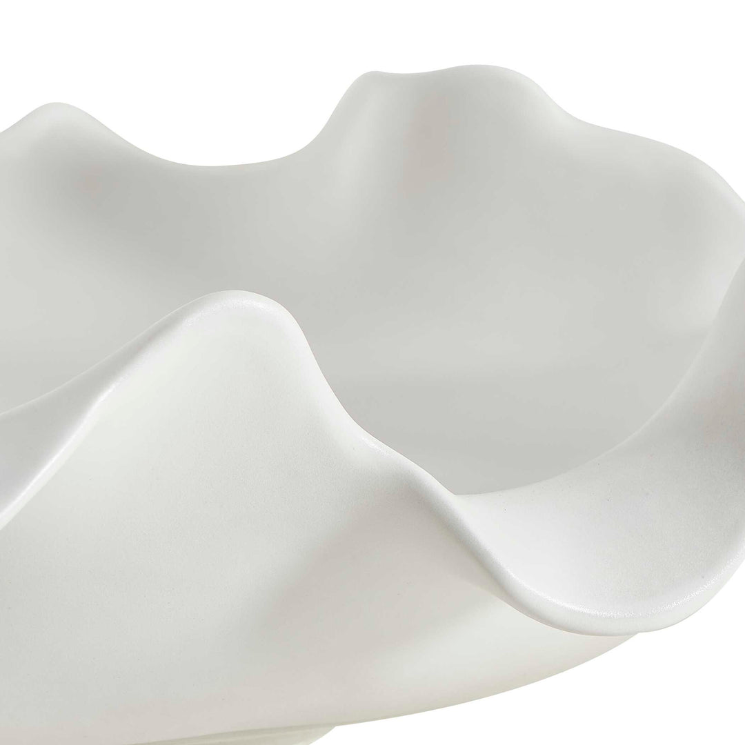 American Home Furniture Uttermost Wave Crest White Outdoor Bowl