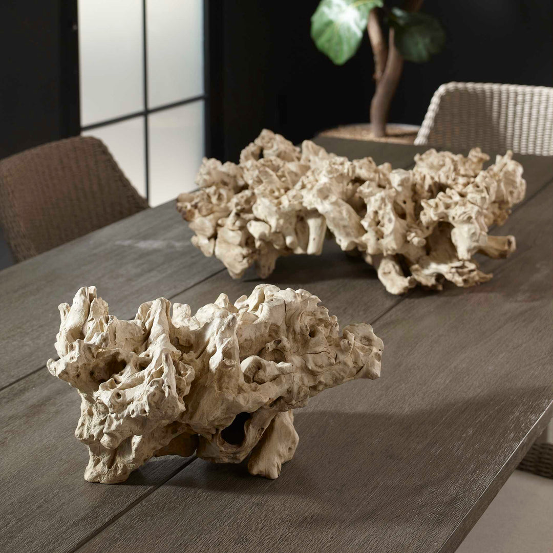 American Home Furniture Uttermost Elemental Root Outdoor Sculptures Set of 2