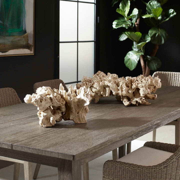 American Home Furniture Uttermost Elemental Root Outdoor Sculptures Set of 2