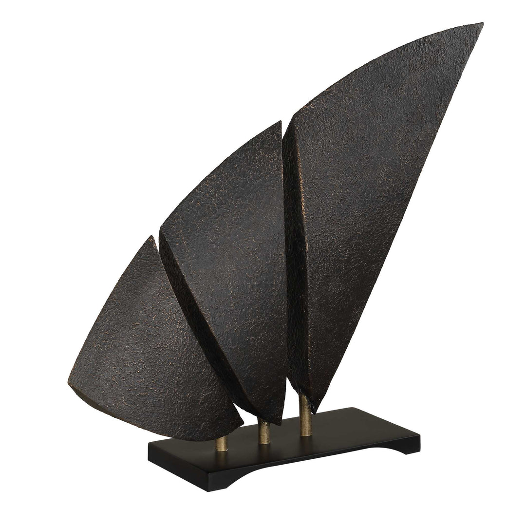 American Home Furniture Uttermost Wind Crest Dark Bronze Sculpture