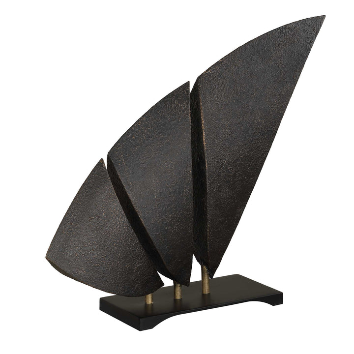 American Home Furniture Uttermost Wind Crest Dark Bronze Sculpture