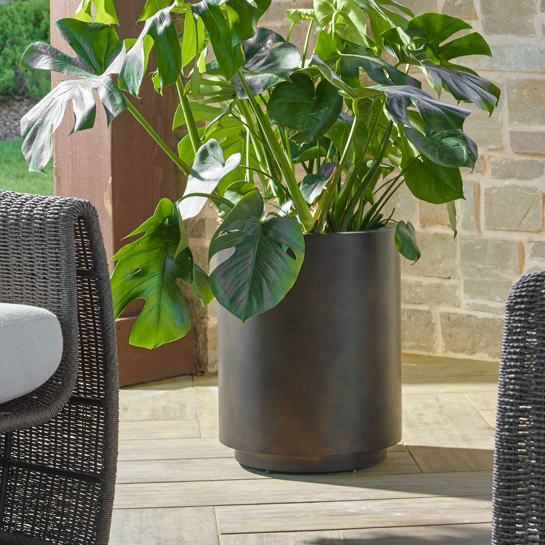 American Home Furniture Uttermost Volcan Matte Bronze Outdoor Planters Set of 2