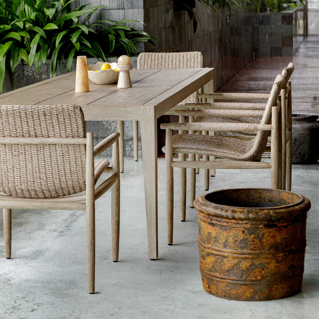 American Home Furniture Uttermost Weathered Relic Rustic Outdoor Planter
