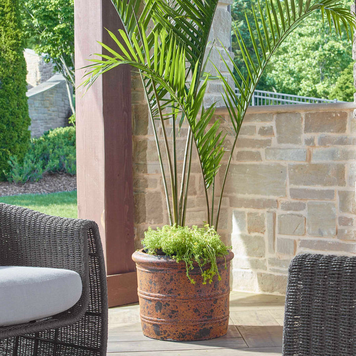 American Home Furniture Uttermost Weathered Relic Rustic Outdoor Planter