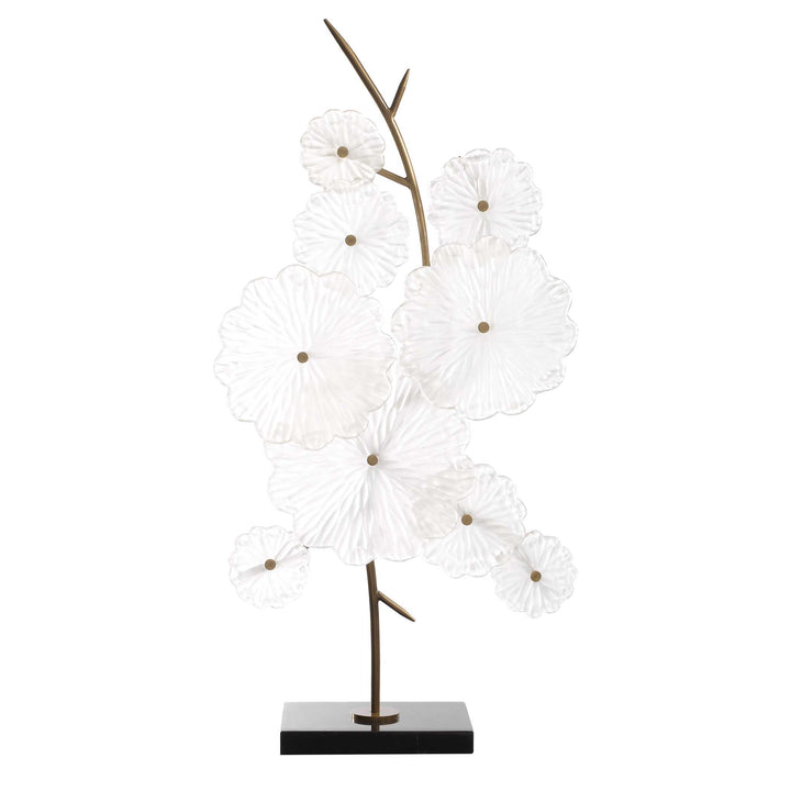 American Home Furniture Uttermost Glass Garden Table Sculpture