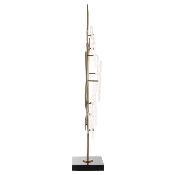 American Home Furniture Uttermost Glass Garden Table Sculpture