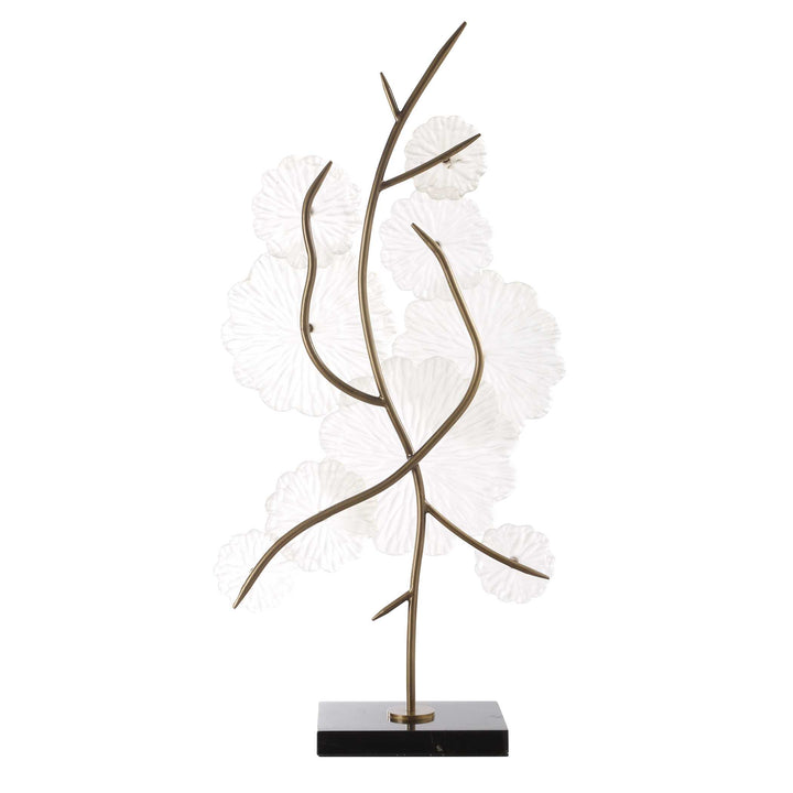 American Home Furniture Uttermost Glass Garden Table Sculpture
