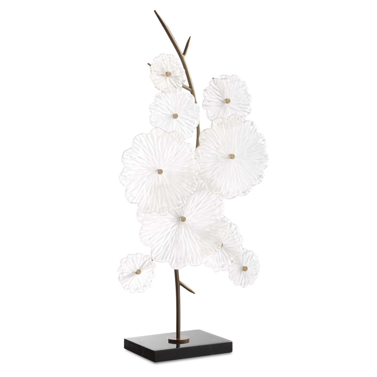 American Home Furniture Uttermost Glass Garden Table Sculpture