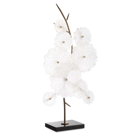American Home Furniture Uttermost Glass Garden Table Sculpture
