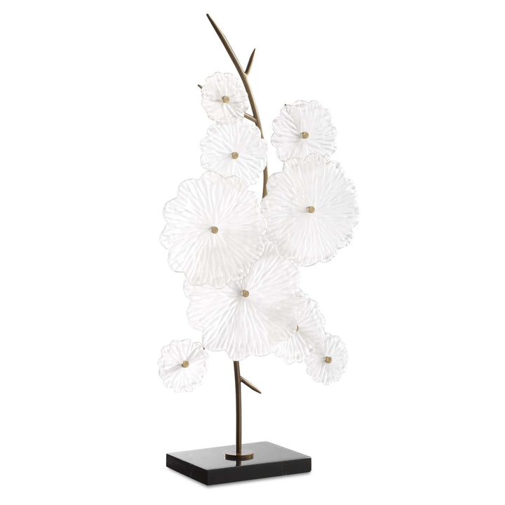 American Home Furniture Uttermost Glass Garden Table Sculpture