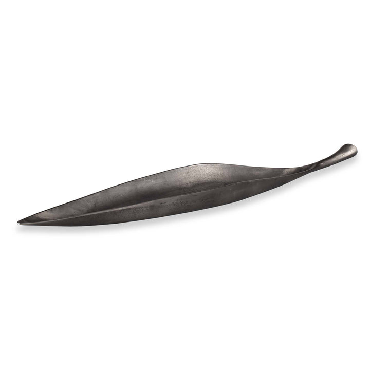 Leaflet Dark Nickel Outdoor Bowl